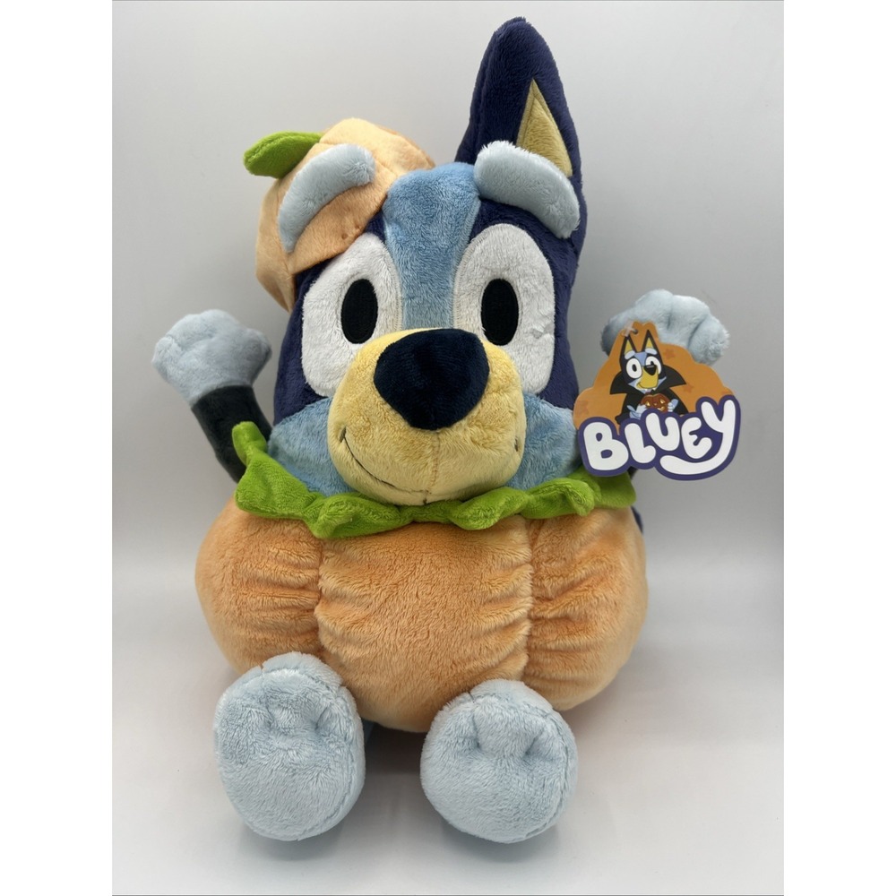 Bluey Halloween Pumpkin 12 Inch Plush Toy - NWT Seasonal Holiday Collectible